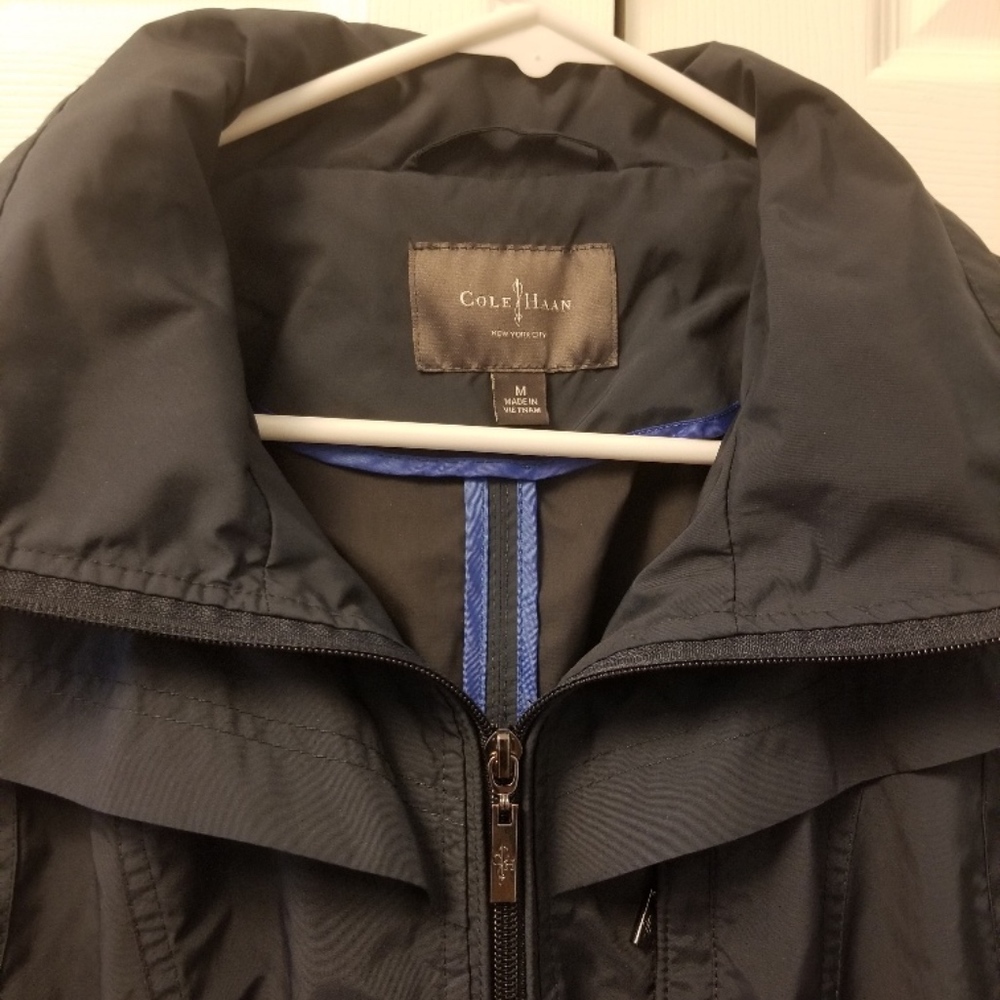 Cole Haan Packable Hooded Raincoat